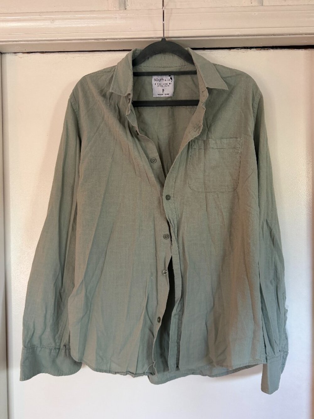 Light Green 100% Linen Shirt